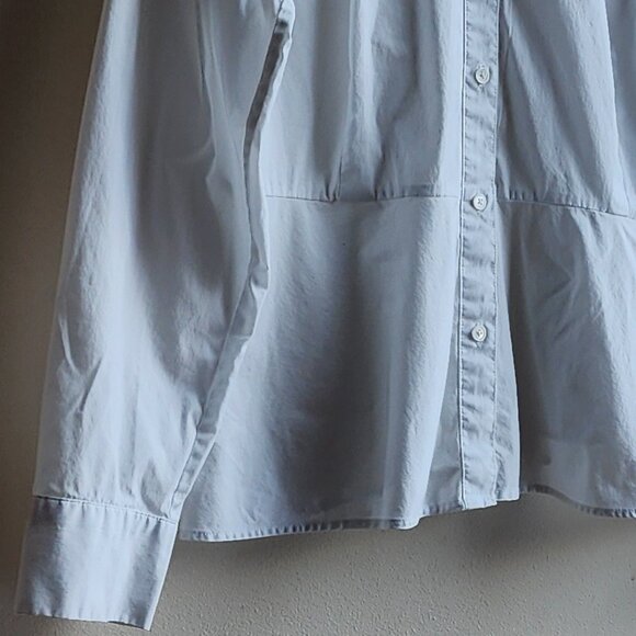 Talbots Crisp White Cotton Blend Button Down Shirt Size 16 - Picture 4 of 15